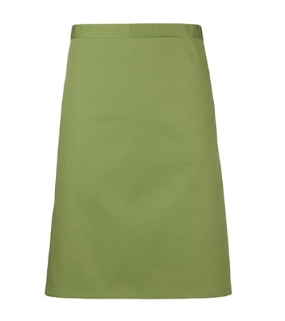 Premier Workwear Pracovná zástera stredne dlhá PR151 Oasis Green -ca. Pantone 371 70 x 50 cm