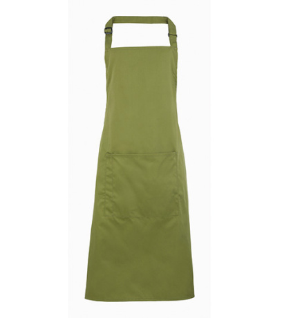 Premier Workwear Pracovná zástera za krk s vreckom PR154 Oasis Green -ca. Pantone 371 72 x 86 cm