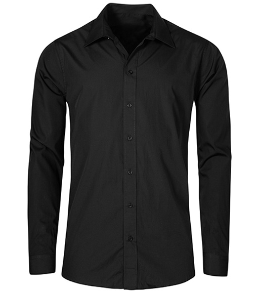 Promodoro Pánska košeľa s dlhým rukávom E6310 Black M