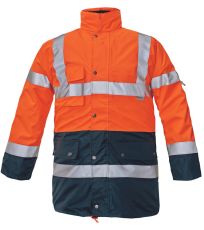 Pánska HI-VIS zimná bunda BI ROAD Cerva