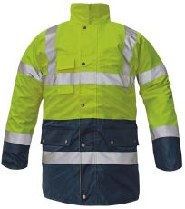 Pánska HI-VIS zimná bunda BI ROAD Cerva