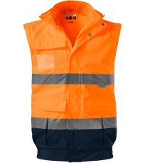 Unisex pracovná bunda 4v1 reflex HV GUARD 4 IN 1 RIMECK reflexná oranžová