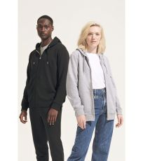 Unisex mikina s kapucňou na zips Calipso SOĽS Čierna