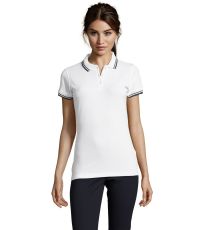 Damské polo tričko PASADENA WOMEN SOĽS White / Navy