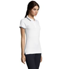 Damské polo tričko PASADENA WOMEN SOĽS White / Navy