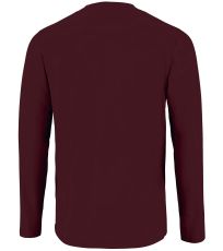 Pánske tričko dlhý rukáv IMPERIAL LSL SOĽS Oxblood