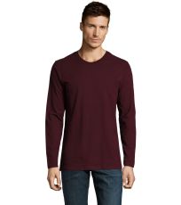 Pánske tričko dlhý rukáv IMPERIAL LSL SOĽS Oxblood