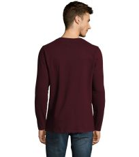 Pánske tričko dlhý rukáv IMPERIAL LSL SOĽS Oxblood