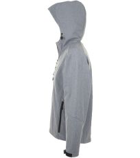 Pánska softshell bunda REPLAY MEN SOĽS Grey melange