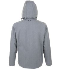 Pánska softshell bunda REPLAY MEN SOĽS Grey melange