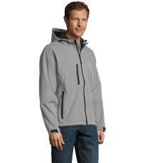 Pánska softshell bunda REPLAY MEN SOĽS Grey melange