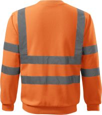 Unisex mikina reflex HV Essential RIMECK reflexná oranžová