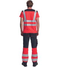 Unisex tričko HI-VIS KNOXFIELD HVPS Cerva červená