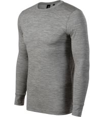 Pánske merino tričko Merino Rise LS Malfini premium tmavo šedý melír
